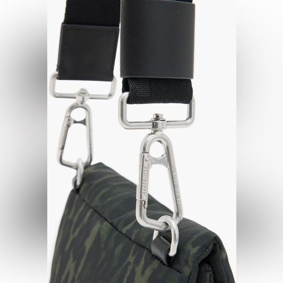 All Saints Green and Black Leopard Crossbody Bag - Picture 5 of 8